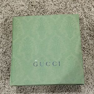 Gucci wide leather belt with double G buckle. Wore once. Size 80. Color black.